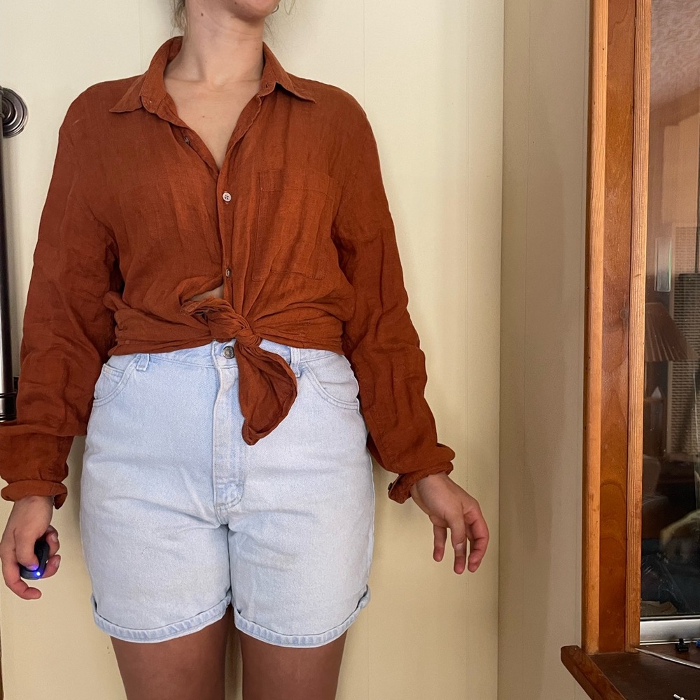 Banana Republic Terracotta Button-Down Shirt